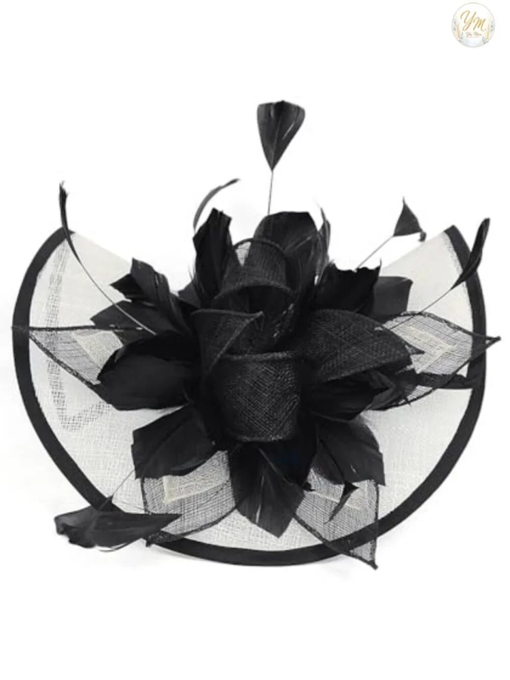Sinamay Fascinator Hat Floral Feather Derby Ladies Wedding Tea Party Headband
